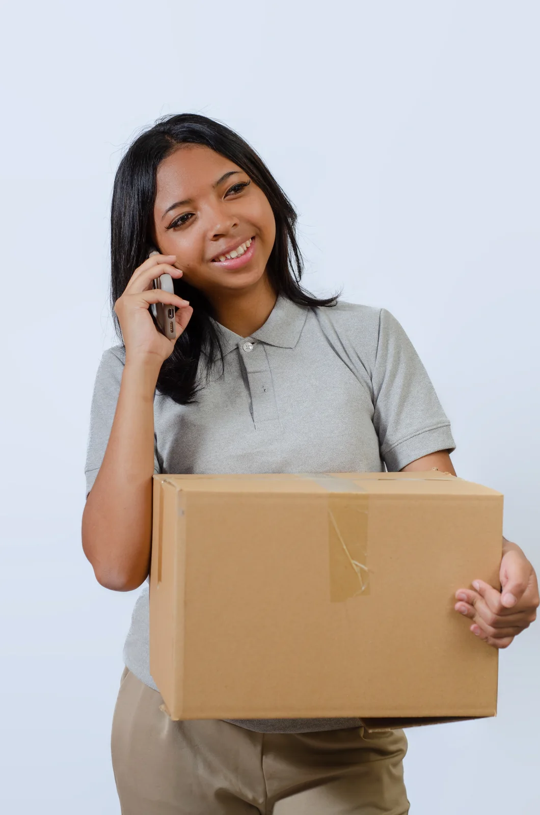 Présentation du contact téléphonique pour le transport d’un colis